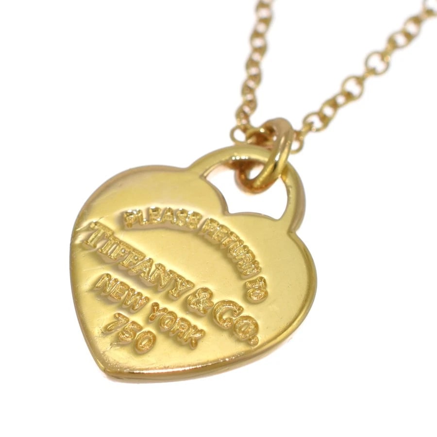 TIFFANY & CO. NECKLACE RETURN TO TIFFANY MINI HEART TAG PENDANT K18 YELLOW GOLD: Tiffany & Co. Necklace Return to Tiffany Mini Heart Tag Pendant K18 Yellow Gold Brand: Tiffany & Co. Type/Style: Necklace Material: 18K Yellow Gold, Color: YELLOW GOLD Size: Top: H12mm x W10mm Chain L