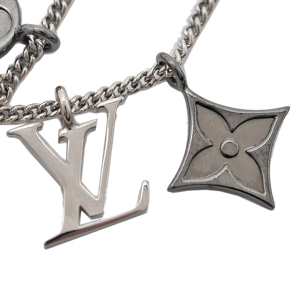 LOUIS VUITTON PENDANT INSTINCT METAL SILVER X GOLD: Louis Vuitton Pendant Instinct Metal Silver x Gold Brand: Louis Vuitton Type/Style: Pendant Material: Metal, Color: Silver and gold hardware Size: chain: approx. 50cm, 55cm, 60cm Top (max): approx. W1
