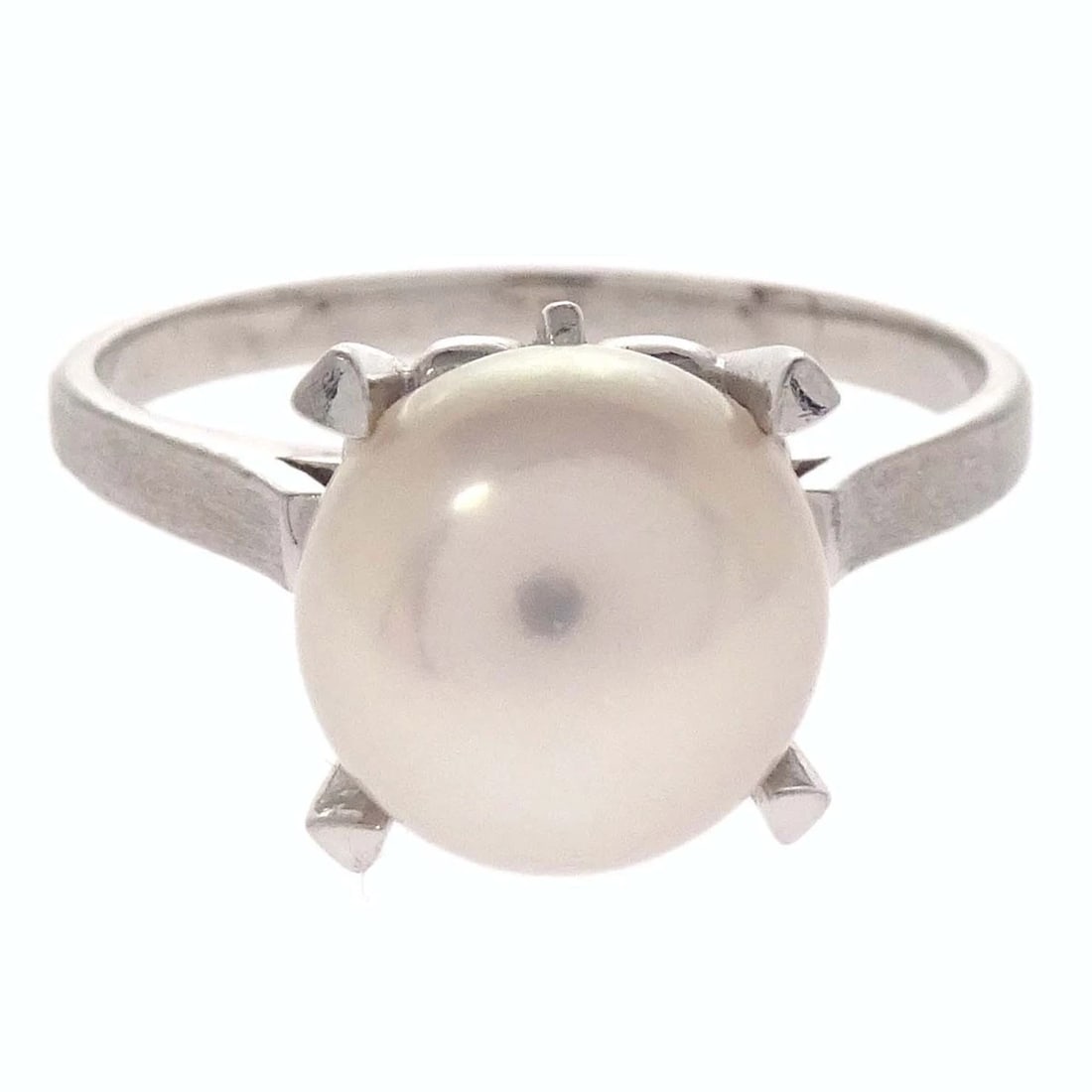 SILVER TASAKI RING PT900 PEARL (1 of 2)