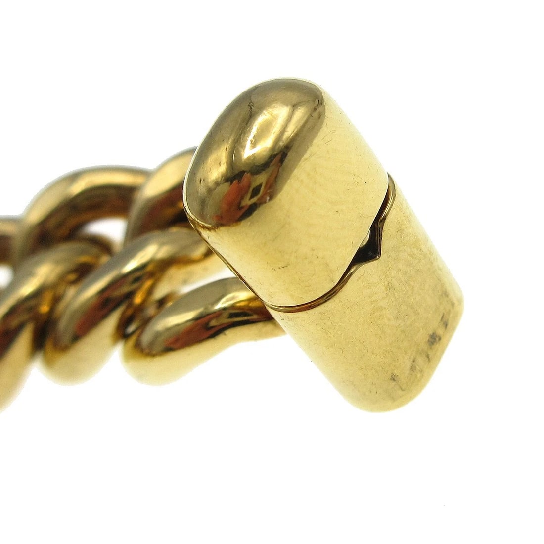 CHANEL GOLD TURNLOCK CHAIN BRACELET - 4