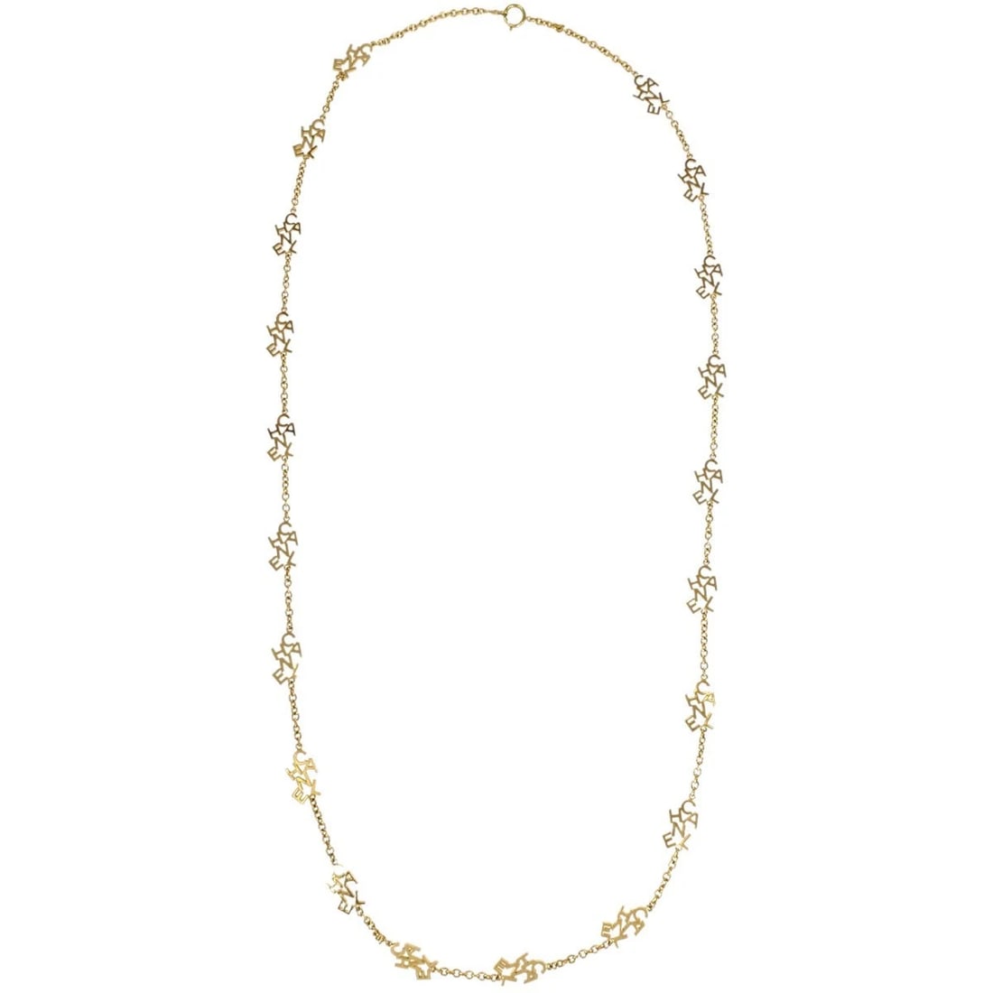 CHANEL GOLD CHAIN LONG NECKLACE (1 of 4)