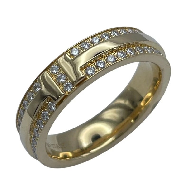 TIFFANY & CO. T NARROW ROLLING GOLD 18K JEWELRY: Tiffany & Co. T Narrow Rolling Gold 18K Jewelry Brand: Tiffany & Co. Type/Style: Ring Material: 18K YG Color: YG Size: 4 US Accessories: None Accessories Notice: When purchasing pre-owned