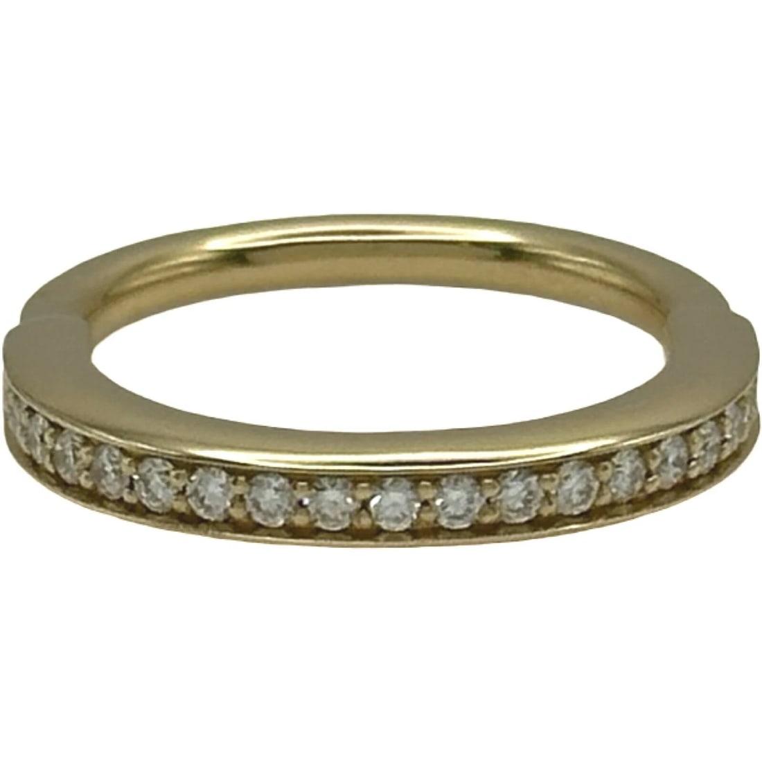 TIFFANY & CO. LOCK RING GOLD 18K DIAMOND JEWELRY: Tiffany & Co. Lock Ring Gold 18K Diamond Jewelry Brand: Tiffany & Co. Type/Style: Ring Material: 18K YG Color: YG Size: 6.5 US Accessories: None Accessories Notice: When purchasing pre-own
