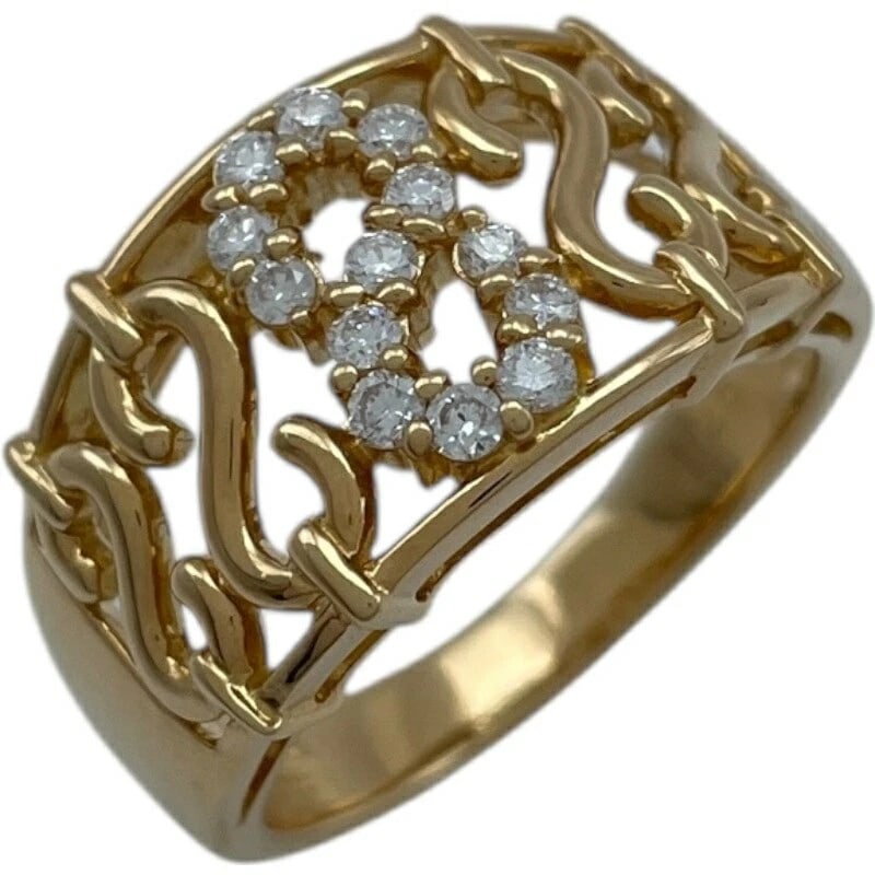 CELINE MACADAM DIAMOND RING GOLD 18K DIAMOND JEWELRY (1 of 6)