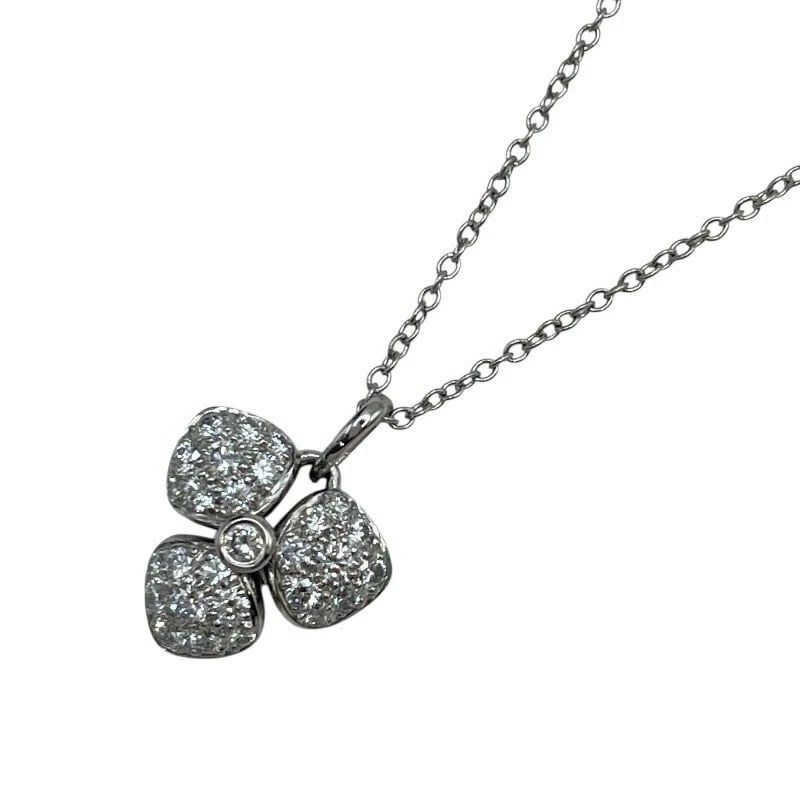 TIFFANY & CO. PETAL NECKLACE PLATINUM PT950 JEWELRY: Tiffany & Co. Petal Necklace Platinum Pt950 Jewelry Brand: Tiffany & Co. Type/Style: Necklace Material: Pt950 Color: PT Size: Size Height: approx. 11.9mm Width: approx. 11.9mm Chain length: approx.