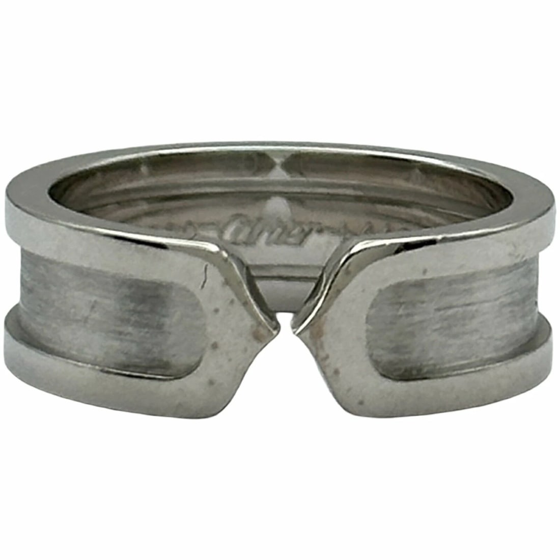 CARTIER RING SM WHITE GOLD 18K JEWELRY: Cartier Ring Sm White Gold 18K Jewelry Brand: Cartier Type/Style: Ring Material: 18K WG Color: WG Size: 6.5 US Accessories: None Accessories Notice: When purchasing pre-owned goods, please refer to