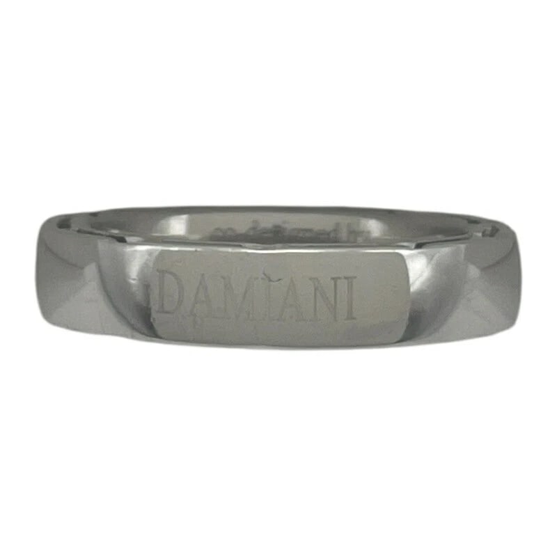 DAMIANI D SIDE RING WHITE GOLD 18K DIAMOND JEWELRY: Damiani D Side Ring White Gold 18K Diamond Jewelry Brand: Damiani Type/Style: Ring Material: 18K WG Color: WG Size: 5 US Accessories: None Accessories Notice: When purchasing pre-owned goo