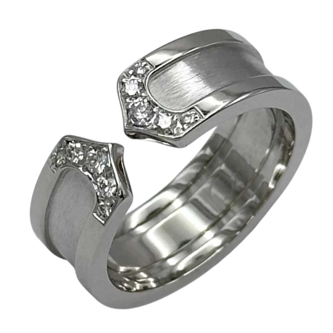 CARTIER DIAMOND RING WHITE GOLD 18K JEWELRY: Cartier Diamond Ring White Gold 18K Jewelry Brand: Cartier Type/Style: Ring Material: 18K WG Color: WG Size: 5 US Accessories: None Accessories Notice: When purchasing pre-owned goods, please refer