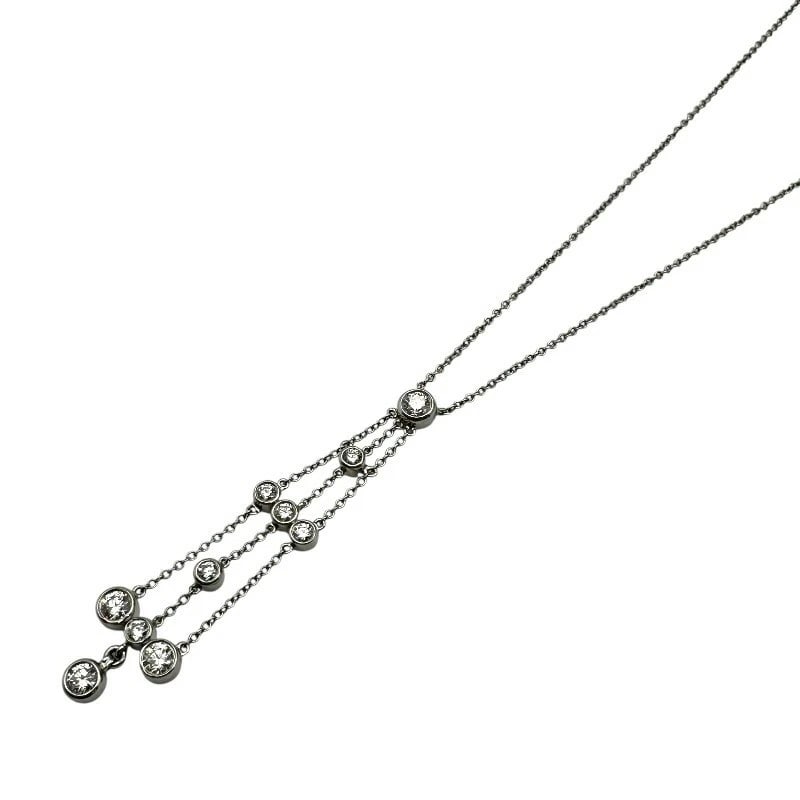 TIFFANY & CO. SWING DROP NECKLACE PLATINUM: Tiffany & Co. Swing Drop Necklace Platinum Brand: Tiffany & Co. Type/Style: Necklace Material: Pt950 Color: PT Size: Size Height: approx. 49.1mm Width: approx. 11.8mm Chain length: approx. 41cm Ac