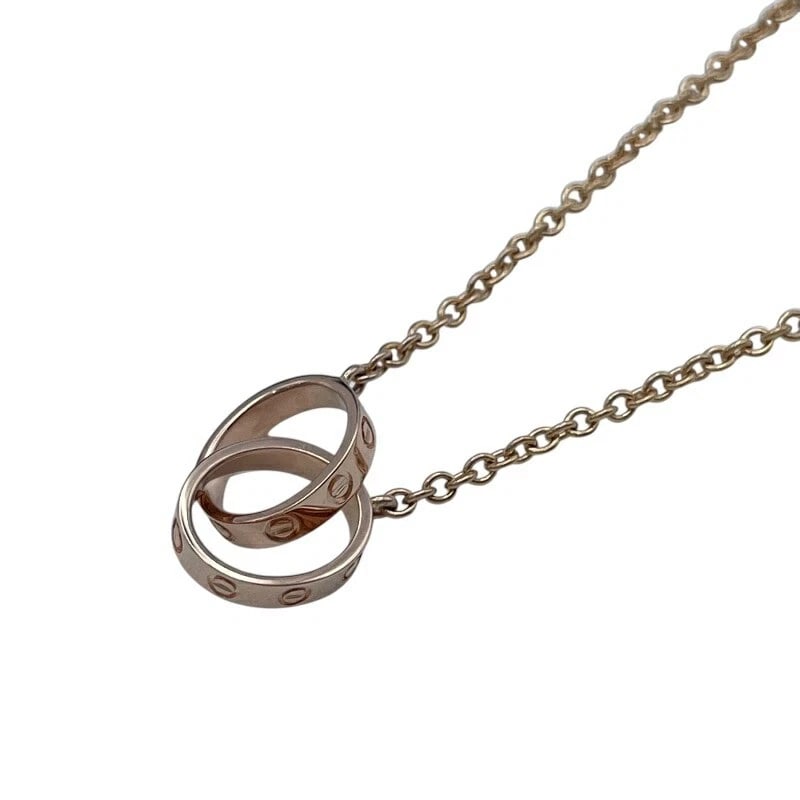 CARTIER BABY LOVE NECKLACE PINK GOLD 750 JEWELRY: Cartier Baby Love Necklace Pink Gold 750 Jewelry Brand: Cartier Type/Style: Necklace Material: 18K PG Color: PG Size: Size Height: approx. 9.5mm Width: approx. 20.0mm Chain length: approx. 52cm Ac