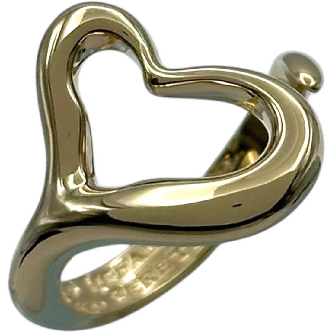 TIFFANY & CO. OPEN HEART RING GOLD 18K JEWELRY: Tiffany & Co. Open Heart Ring Gold 18K Jewelry Brand: Tiffany & Co. Type/Style: Ring Material: 18K YG Color: YG Size: 6.5 US Accessories: None Accessories Notice: When purchasing pre-owned