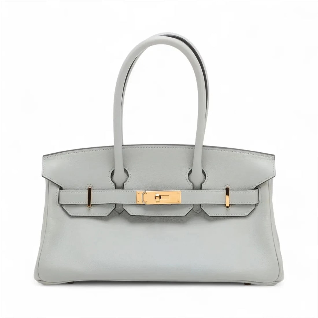HERMES SHOULDER BIRKIN LIGHT 29 LE TOURNAY EVERCOLOR BLUE: Hermes Shoulder Birkin Light 29 Le Tournay Evercolor Blue Brand: Hermes Type/Style: Hand bag Material: Evercolor Color: Blue glacier Size: Height:6.5inchLength:11.8inchDepth:5.5inch Accessories: N