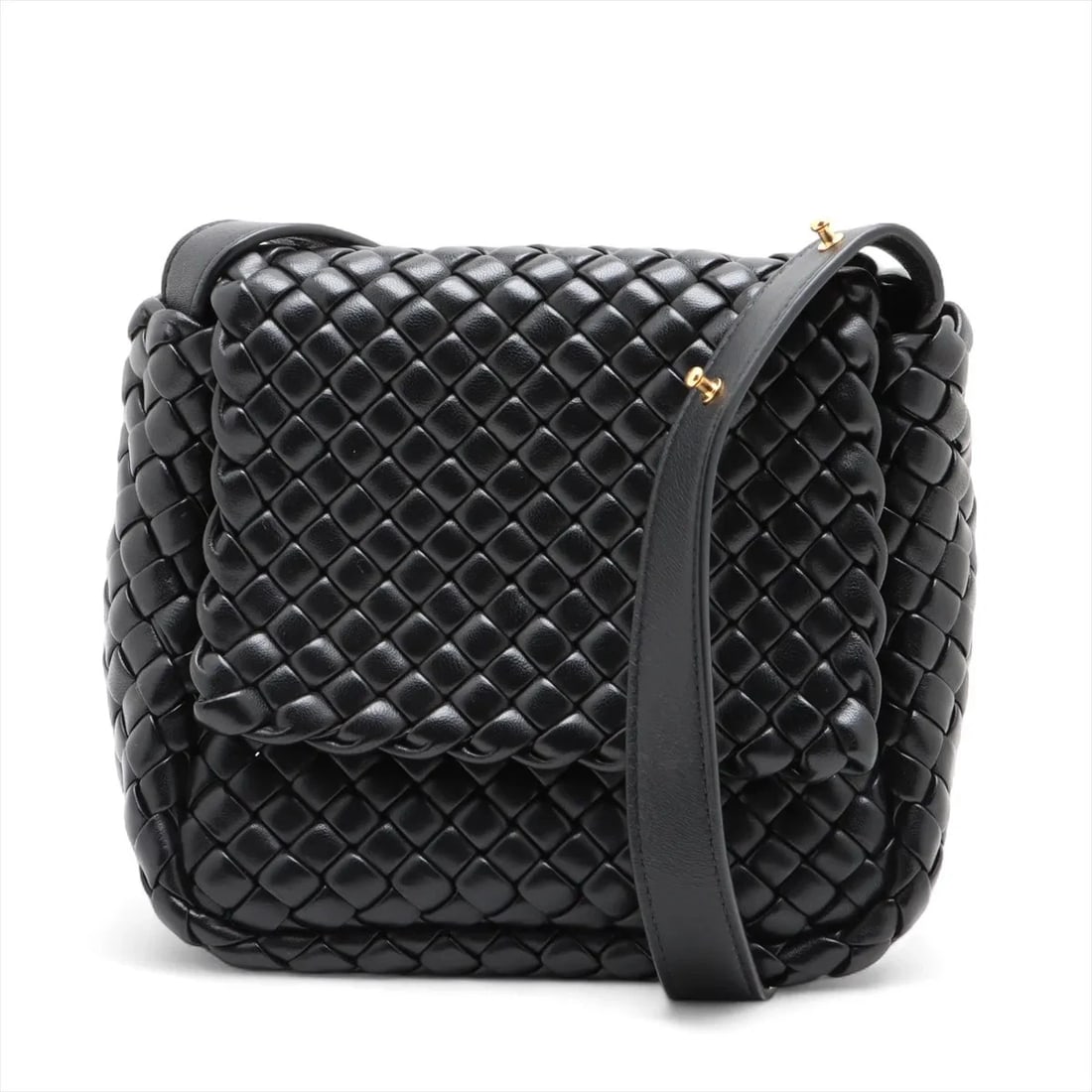 BOTTEGA VENETA INTRECCIATO SMALL COBBLE LEATHER SHOULDER BAG: Bottega Veneta Intrecciato Small Cobble Leather Shoulder bag Brand: Bottega Veneta Type/Style: Shoulder bag Material: Leather Color: Black Size: Height:6.9inchLength:6.7inchDepth:3.3inch Accessori