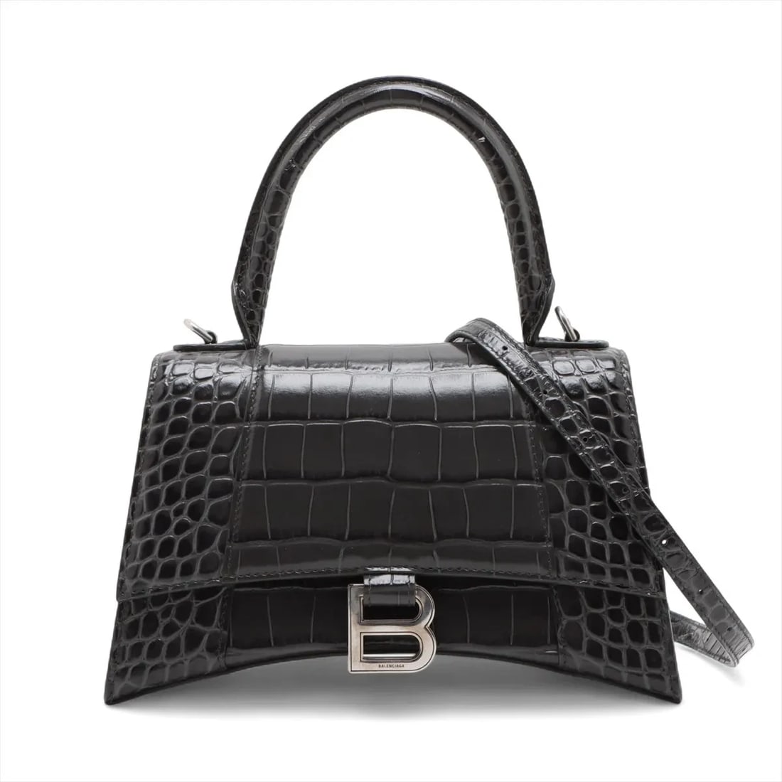 BALENCIAGA HOURGLASS MOCK CROC 2 WAY HANDBAG (1 of 6)
