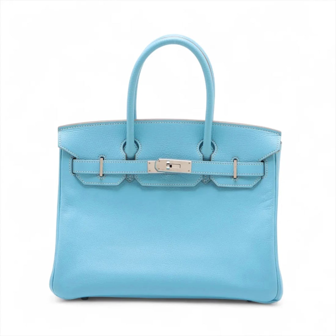 HERMES BIRKIN 30 LE TOURNAY CHEVRE MYSORE CELESTE: Hermes Birkin 30 Le Tournay Chevre Mysore Celeste Brand: Hermes Type/Style: Hand bag Material: Chevre Mysore Color: Celeste Size: Height:8.9inchLength:11.8inchDepth:5.7inch Accessories: None <