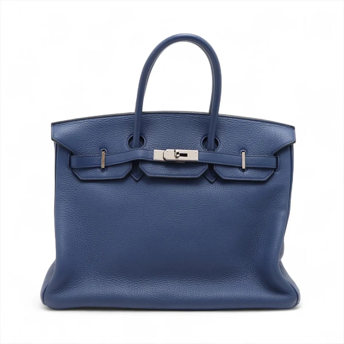 HERMES BIRKIN 35 LE TOURNAY TAURILLON CLEMENCE BLUE: Hermes Birkin 35 Le Tournay Taurillon Clemence Blue Brand: Hermes Type/Style: Hand bag Material: Taurillon Clemence Color: Blue brighton Size: Height:10.0inchLength:13.8inchDepth:7.3inch Accessories: