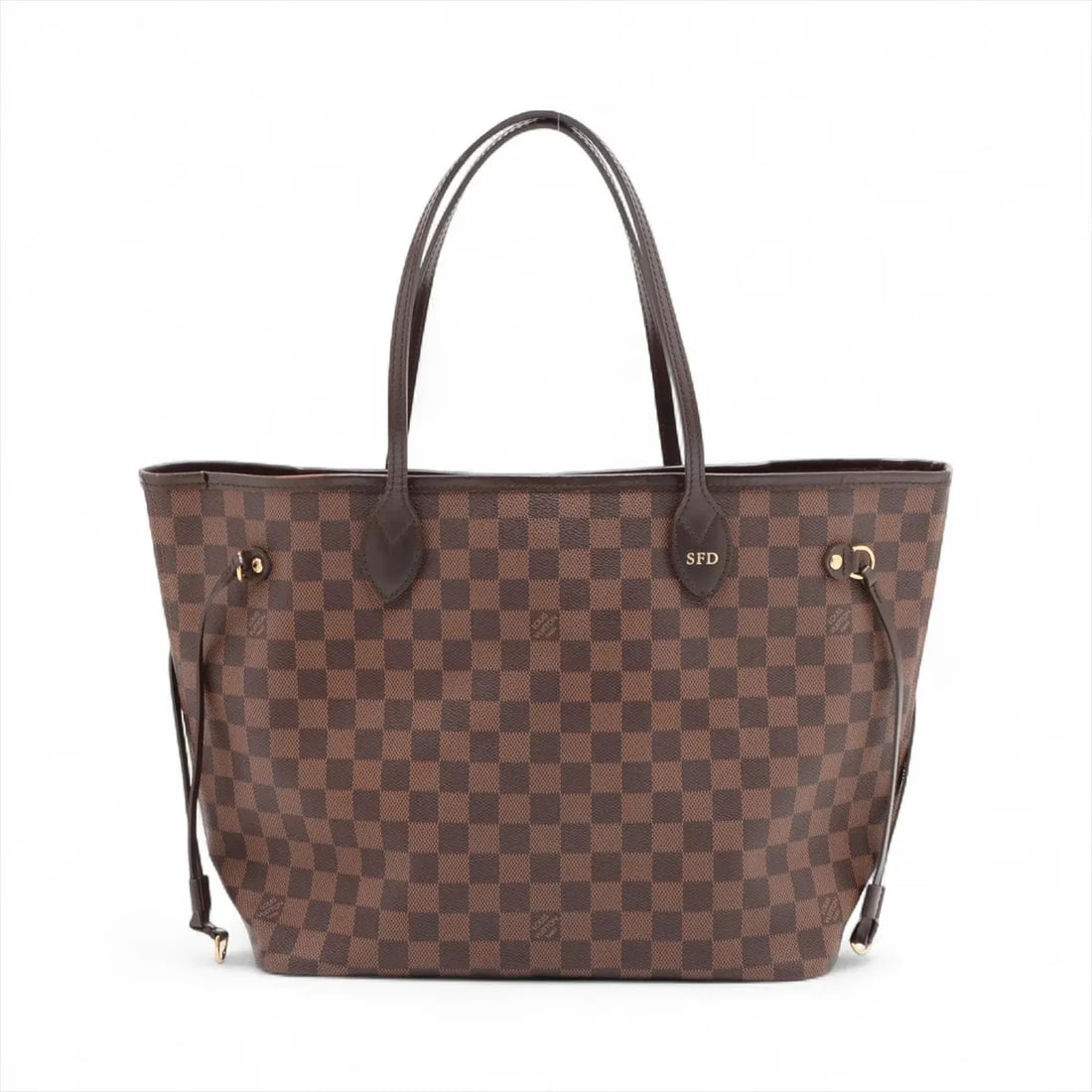 LOUIS VUITTON DAMIER NEVERFULL MM BROWN PERSONAL ENGRAVING: Louis Vuitton Damier Neverfull MM Brown Personal Engraving Brand: Louis Vuitton Type/Style: Tote bag Material: None Color: Brown Size: Height:11.4inchLength:13.0inchDepth:6.1inch Accessories: None