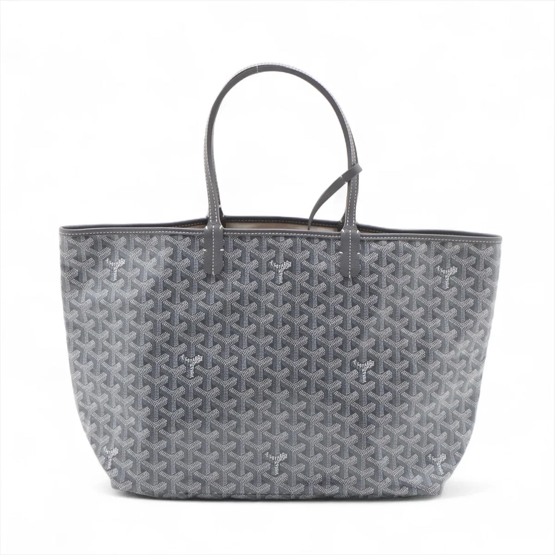 GOYARD SAINT LOUIS PM PVC & LEATHER TOTE BAG GRAY: Goyard Saint Louis PM PVC & leather Tote bag Gray Brand: Goyard Type/Style: Tote bag Material: PVC & leather Color: Gray Size: Height:10.6inchLength:13.0inchDepth:5.5inch Accessories: None