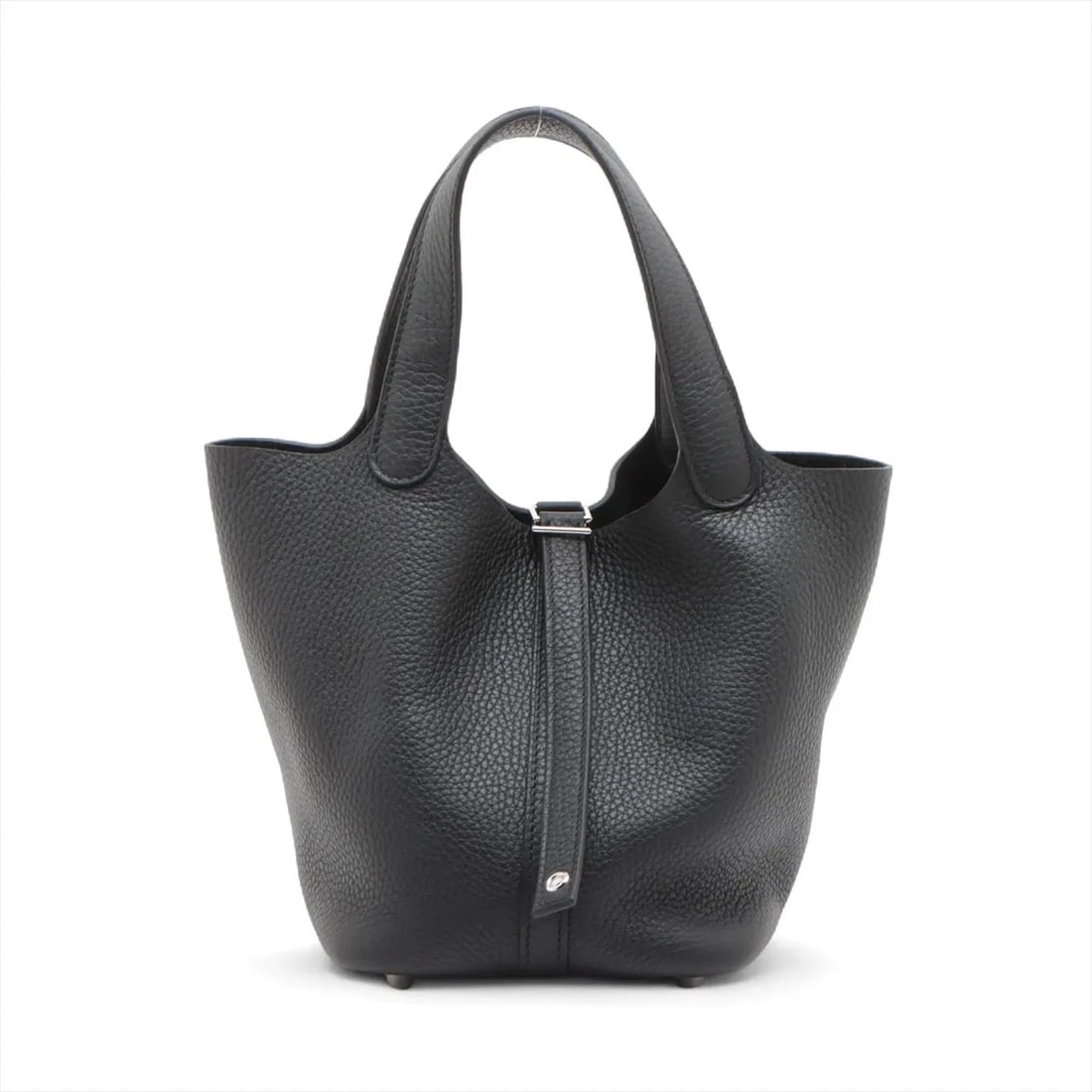 HERMES PICOTIN LOCK 18 PM TAURILLON CLEMENCE BLACK: Hermes Picotin Lock 18 PM Taurillon Clemence Black Brand: Hermes Type/Style: Hand bag Material: Taurillon Clemence Color: Black Size: Height:7.1inchLength:7.1inchDepth:5.1inch Accessories: None