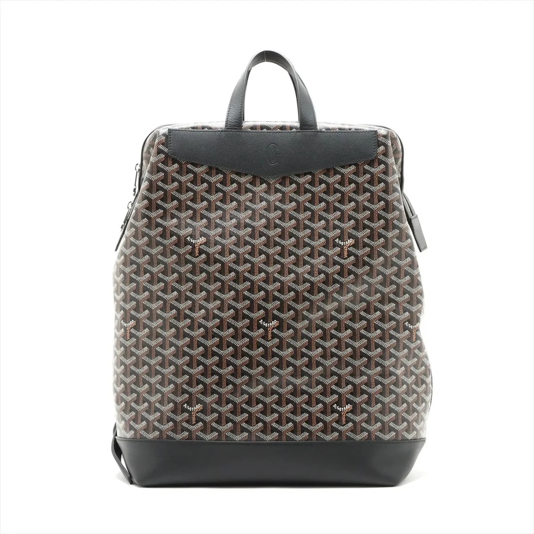 GOYARD SISALPAN PVCX LEATHER BACKPACK BLACK (1 of 5)