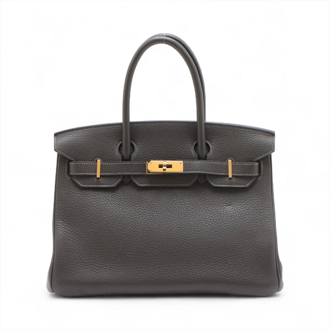 HERMES BIRKIN 30 LE TOURNAY TAURILLON CLEMENCE: Hermes Birkin 30 Le Tournay Taurillon Clemence Brand: Hermes Type/Style: Hand bag Material: Taurillon Clemence Color: Graphite Size: Height:8.9inchLength:11.8inchDepth:5.9inch Accessories: None