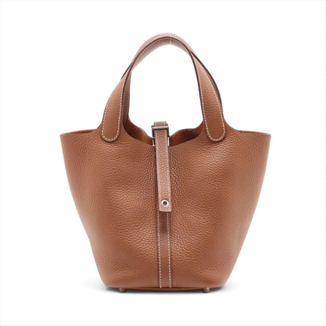 HERMES PICOTIN LOCK 18 PM TAURILLON CLEMENCE GOLD: Hermes Picotin Lock 18 PM Taurillon Clemence Gold Brand: Hermes Type/Style: Hand bag Material: Taurillon Clemence Color: Gold Size: Height:7.1inchLength:7.3inchDepth:5.1inch Accessories: None