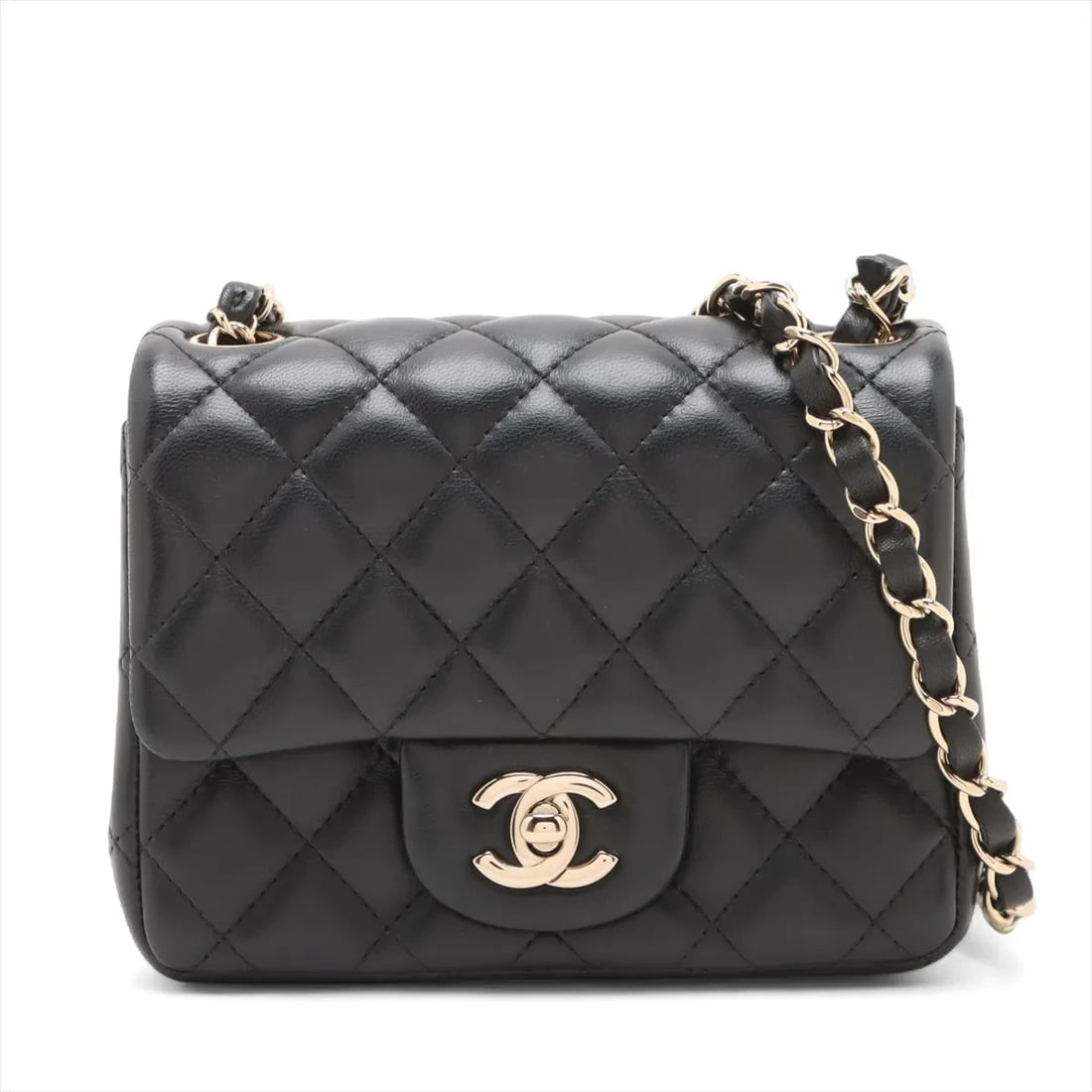 CHANEL MINIMATRASSE 17 LAMBSKIN CHAIN BAG BLACK: Chanel Minimatrasse 17 Lambskin Chain Bag Black Brand: Chanel Type/Style: Shoulder bag Material: Lambskin Color: Black Size: Height:5.1inchLength:6.5inchDepth:3.0inch Accessories: None Acc