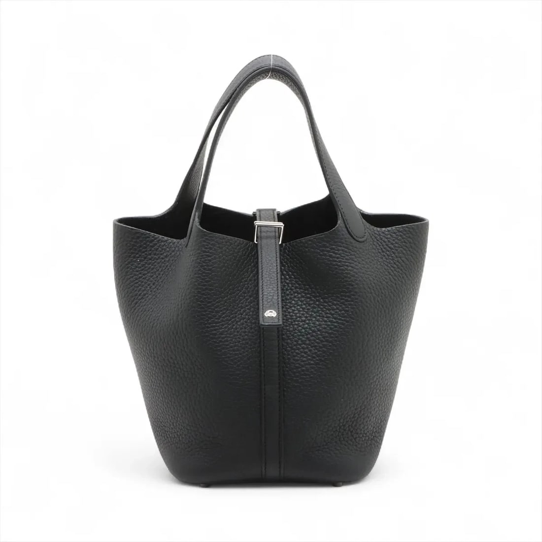HERMES PICOTIN LOCK 18 PM TAURILLON CLEMENCE BLACK: Hermes Picotin Lock 18 PM Taurillon Clemence Black Brand: Hermes Type/Style: Hand bag Material: Taurillon Clemence Color: Black Size: Height:7.3inchLength:7.3inchDepth:5.3inch Accessories: None