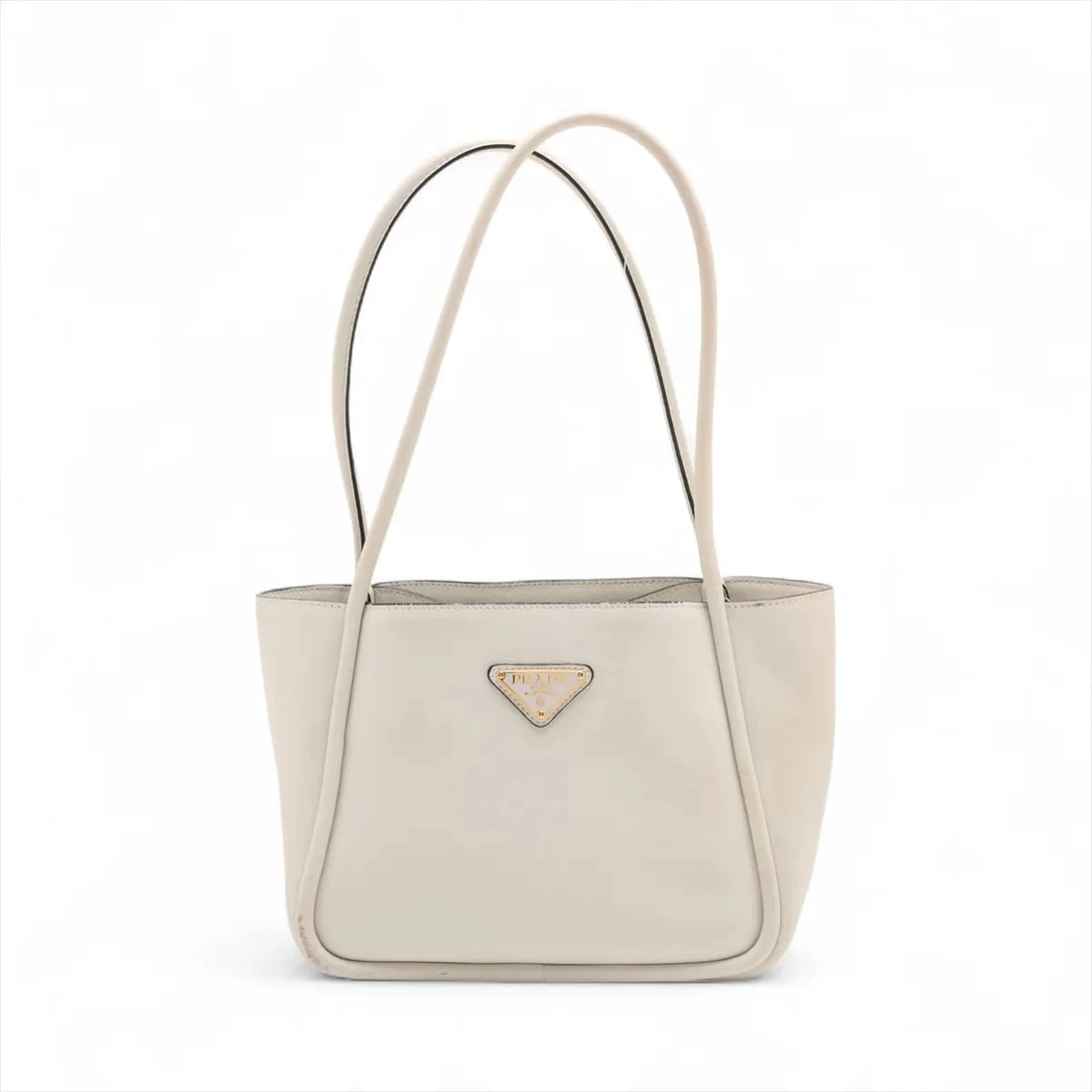PRADA LEATHER TOTE BAG WHITE: Prada Leather Tote bag White Brand: Prada Type/Style: Tote bag Material: Leather Color: White Size: Height:7.1inchLength:8.1inchDepth:4.5inch Accessories: None Accessories Notice: When pur