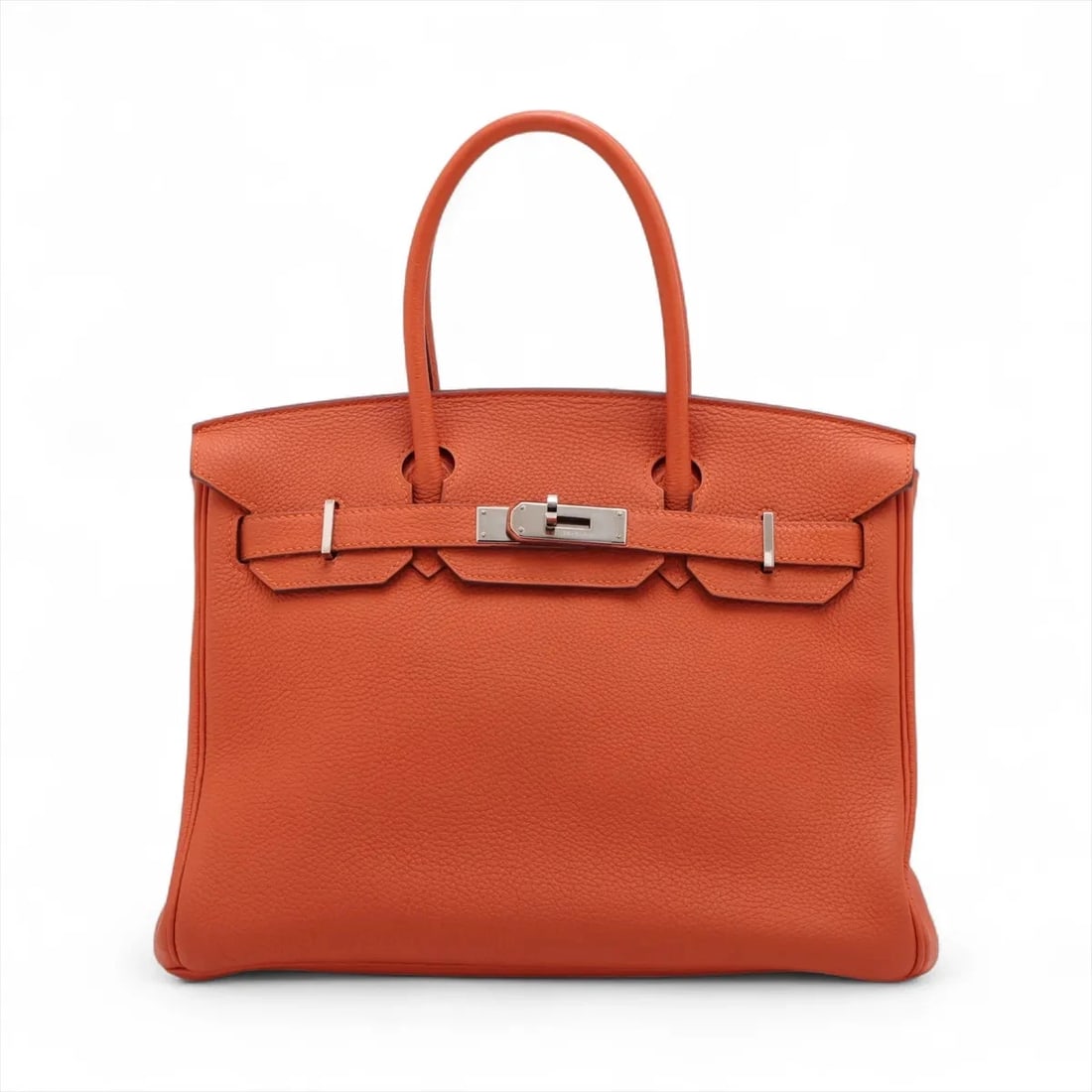 HERMES BIRKIN 30 LE TOURNAY TOGO ORANGE SILVER: Hermes Birkin 30 Le Tournay Togo Orange Silver Brand: Hermes Type/Style: Hand bag Material: Togo Color: Orange Size: Height:8.7inchLength:11.8inchDepth:6.3inch Accessories: None Accessorie