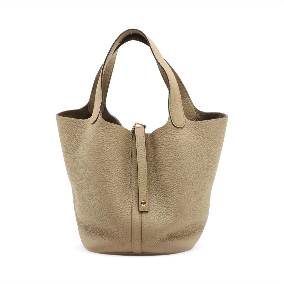 HERMES PICOTIN LOCK 22 MM TAURILLON CLEMENCE BEIGE: Hermes Picotin Lock 22 MM Taurillon Clemence beige Brand: Hermes Type/Style: Hand bag Material: Taurillon Clemence Color: beige malfa Size: Height:8.7inchLength:8.7inchDepth:6.9inch Accessories: N