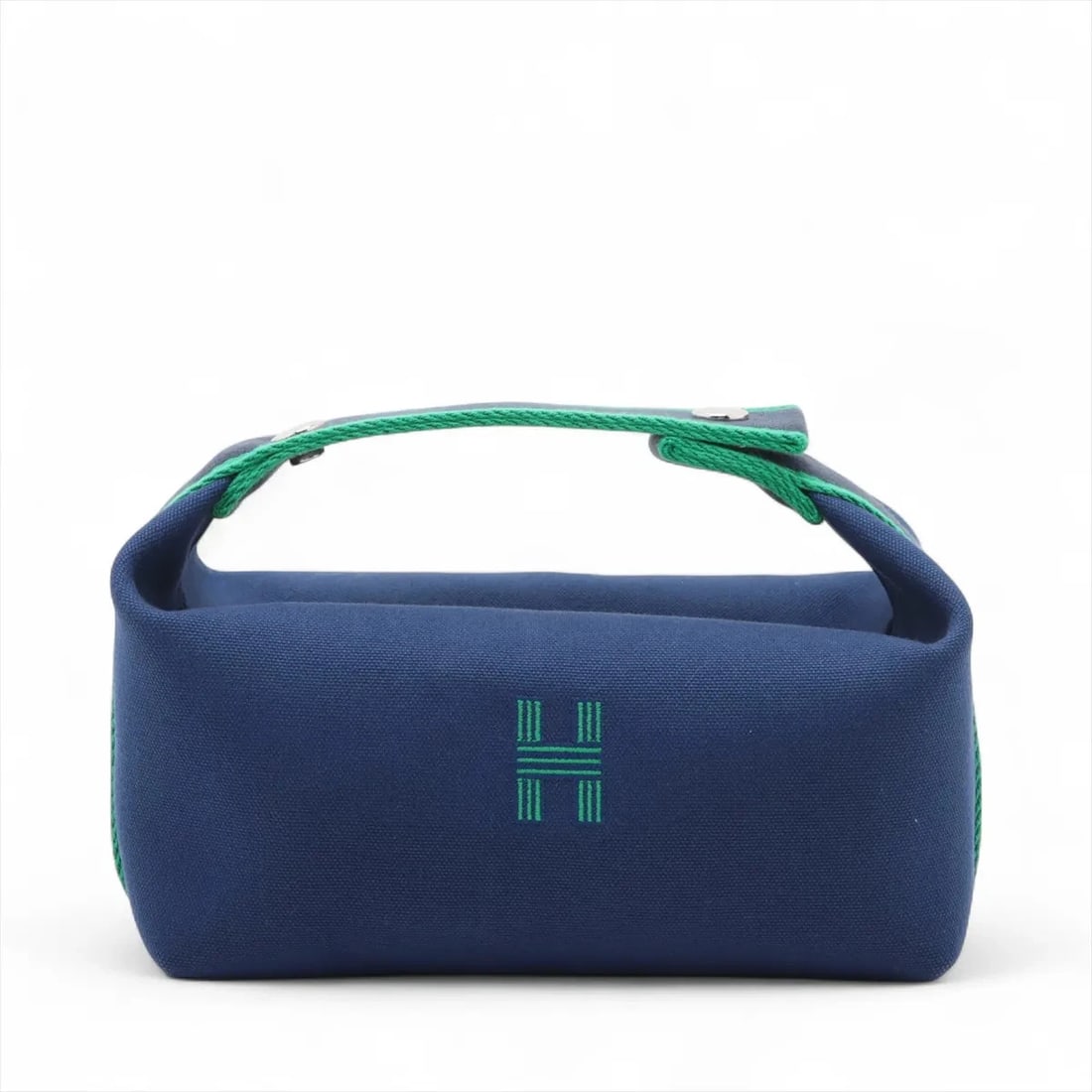 HERMES BRID A BLACK PM CANVAS BLUE SILVER: Hermes Brid A Black PM canvas Blue Silver Brand: Hermes Type/Style: Hand bag Material: canvas Color: Blue Size: Height:5.3inchLength:7.9inchDepth:4.7inch Accessories: None Accessories Noti