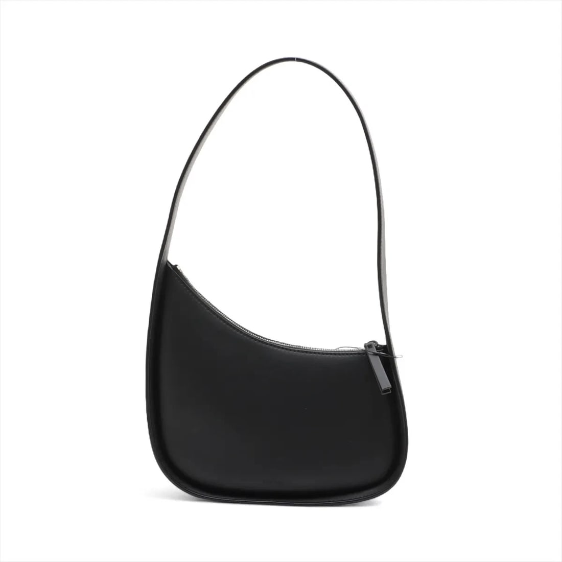 THE ROW HALF MOON LEATHER SHOULDER BAG BLACK: The Row Half Moon Leather Shoulder bag Black Brand: The Row Type/Style: Shoulder bag Material: Leather Color: Black Size: Height:6.9inchLength:7.9inchDepth:2.4inch Accessories: None Access