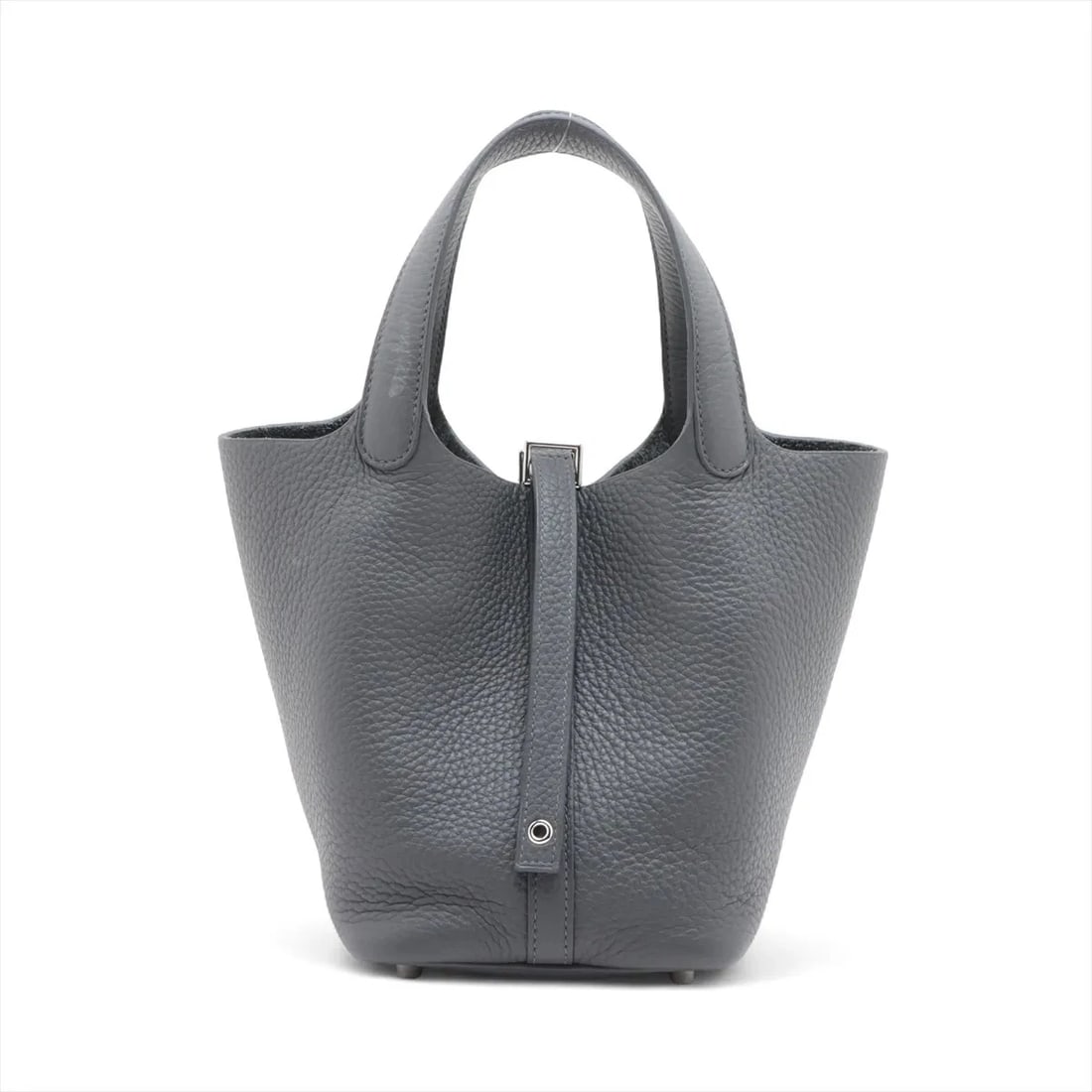 HERMES PICOTIN LOCK 18 PM TAURILLON CLEMENCE ARDOISE: Hermes Picotin Lock 18 PM Taurillon Clemence Ardoise Brand: Hermes Type/Style: Hand bag Material: Taurillon Clemence Color: Ardoise Size: Height:7.3inchLength:7.1inchDepth:5.1inch Accessories: Non