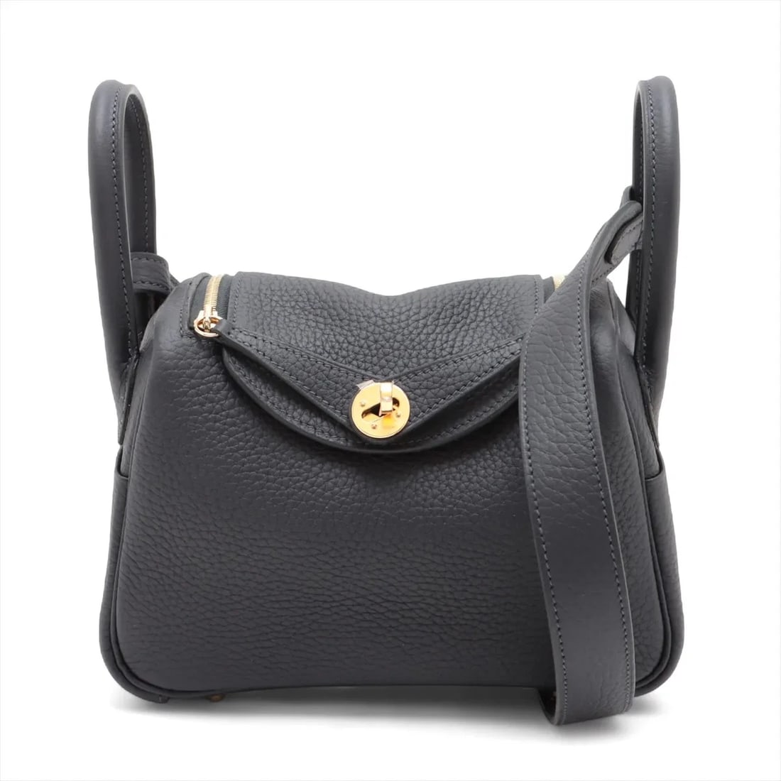 HERMES LINDY MINI 20 TAURILLON CLEMENCE CAVAN GOLD (1 of 5)