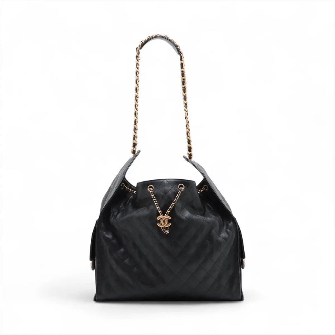 CHANEL CHANEL 25 LARGE GRAINED CALFSKIN CHAIN SHOULDER BAG (1 of 5)