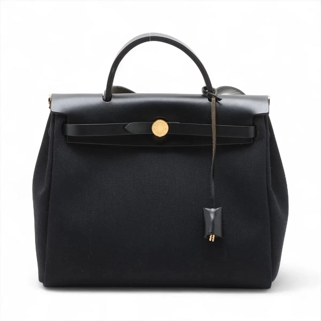 HERMES HERBAG ZIP PM TWAL MILITARY X VASH HUNTER BLACK (1 of 6)