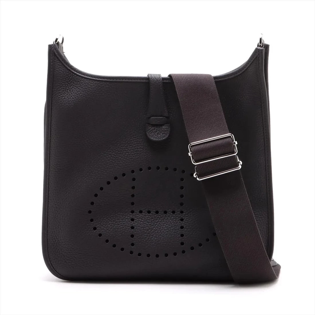 HERMES EVELYN 3 29 PM TAURILLON CLEMENCE RAISIN: Hermes evelyn 3 29 PM Taurillon Clemence Raisin Brand: Hermes Type/Style: Shoulder bag Material: Taurillon Clemence Color: Raisin Size: Height:12.4inchLength:11.4inchDepth:2.2inch Accessories: Non