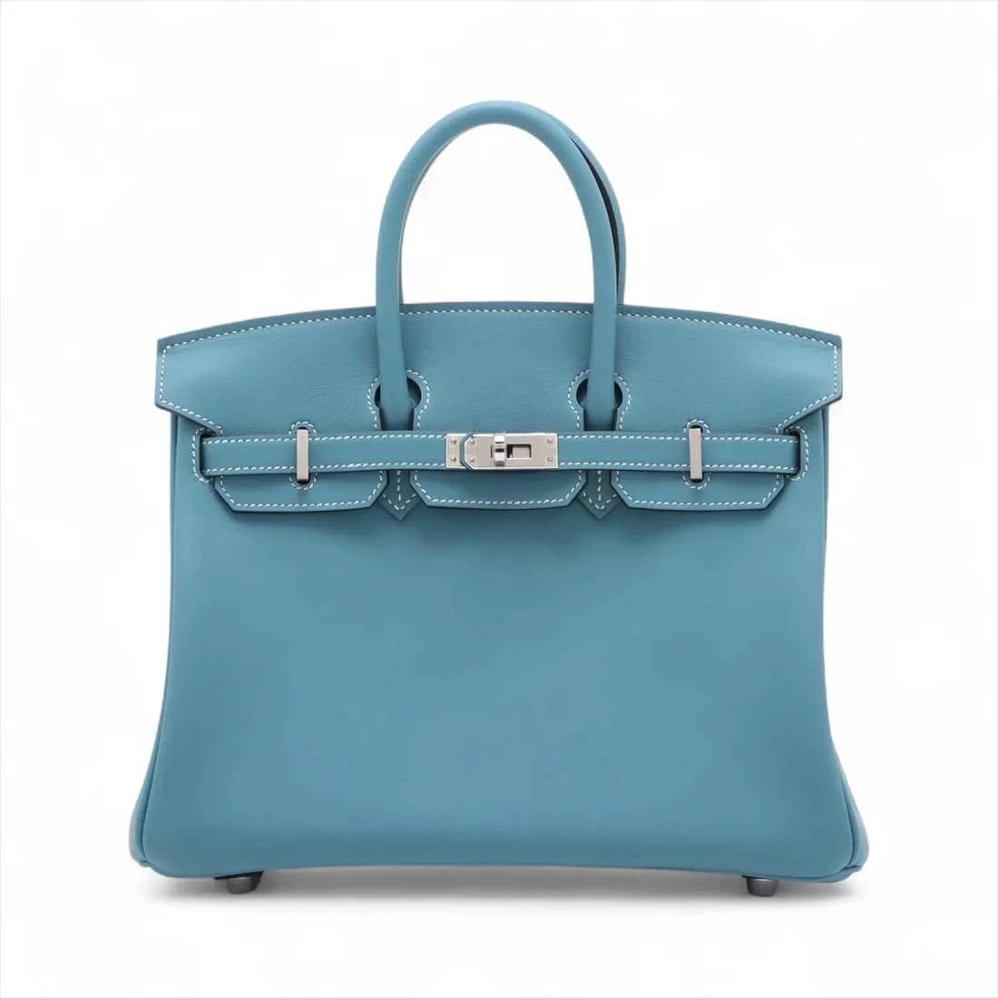 HERMES BIRKIN 25 LE TOURNAY VEAU SWIFT BLUE JEEN: Hermes Birkin 25 Le Tournay Veau Swift BLUE JEEN Brand: Hermes Type/Style: Hand bag Material: Veau Swift Color: BLUE JEEN Size: Height:7.7inchLength:9.8inchDepth:5.1inch Accessories: None