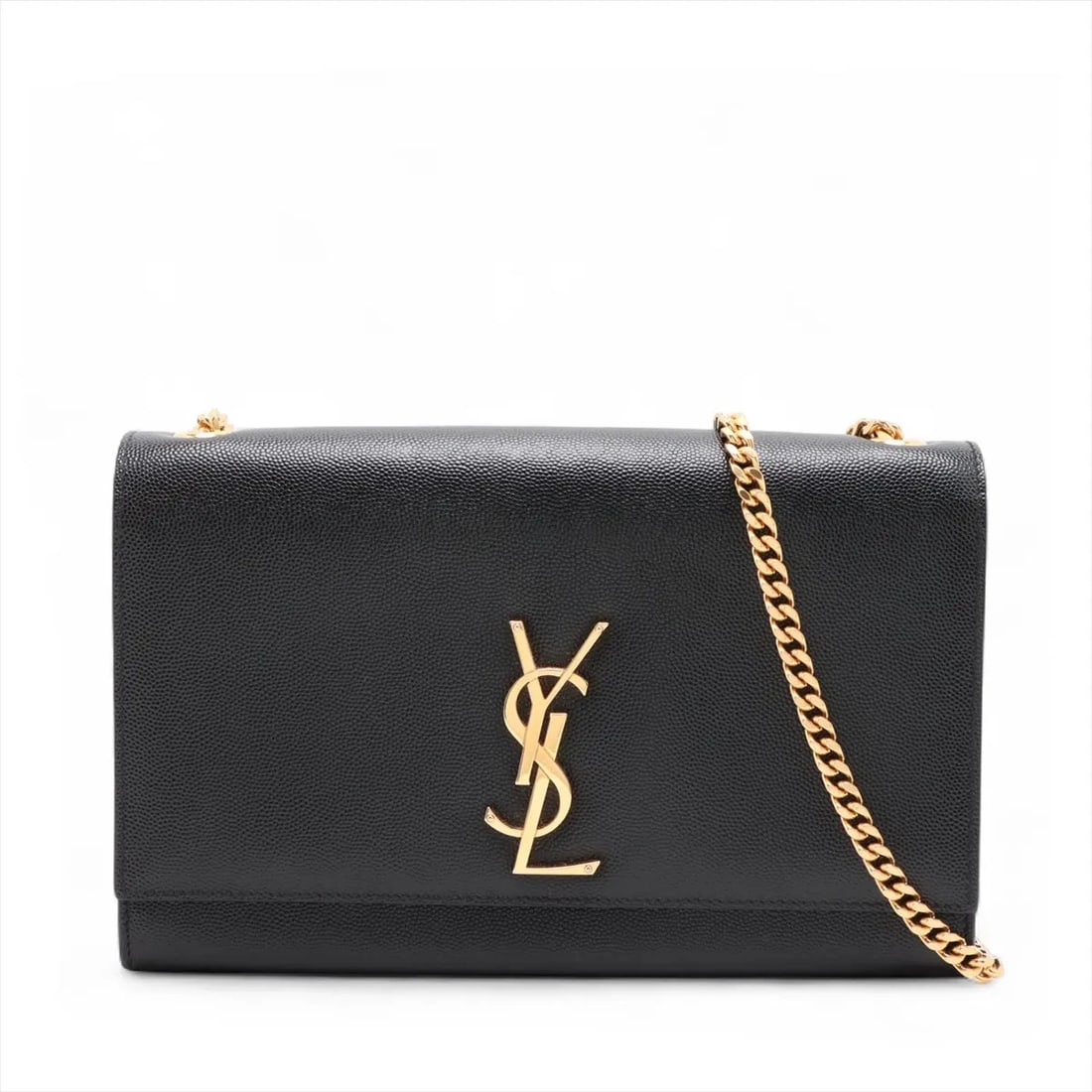 SAINT LAURENT PARIS CLASSIC KATE LEATHER CHAIN SHOULDER BAG: Saint Laurent Paris Classic Kate Leather Chain Shoulder Bag Brand: Saint Laurent Paris Type/Style: Shoulder bag Material: Leather Color: Black Size: Height:5.9inchLength:9.4inchDepth:2.0inch Acces