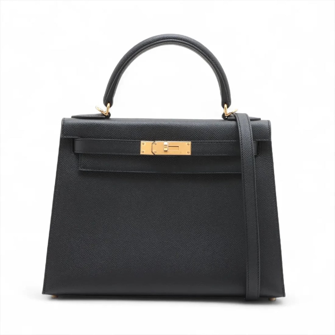 HERMES KELLY 28 SERIE VEAU EPSOM BLACK: Hermes Kelly 28 Serie Veau Epsom Black Brand: Hermes Type/Style: Hand bag Material: Veau Epsom Color: Black Size: Height:8.3inchLength:11.4inchDepth:4.5inch Accessories: None Accessories N