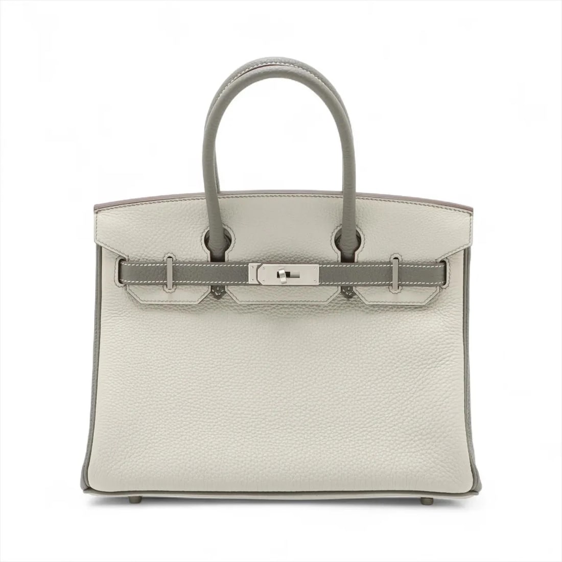 HERMES BIRKIN 30 LE TOURNAY TAURILLON CLEMENCE: Hermes Birkin 30 Le Tournay Taurillon Clemence Brand: Hermes Type/Style: Hand bag Material: Taurillon Clemence Color: Pearl gray x grimeyer Size: Height:9.1inchLength:11.8inchDepth:5.9inch Accesso