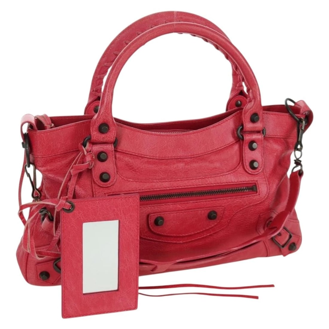 BALENCIAGA THE FIRST HAND BAG LEATHER 2WAY PINK (1 of 8)