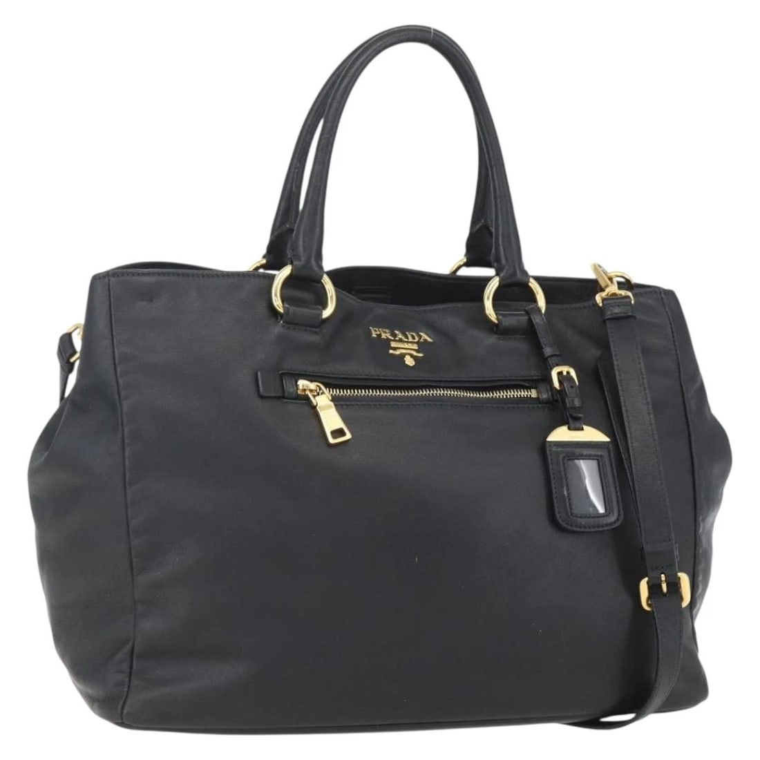 PRADA HAND BAG LEATHER 2WAY BLACK GOLD AUTH YK19782: PRADA Hand Bag Leather 2way Black Gold Auth yk19782 Brand: PRADA Type/Style: Hand Bag Material: Leather Color: Black/Gold Size: Size(Inch) W14.6 x H10.6 x D7.5inch(Approx) Accessories: None