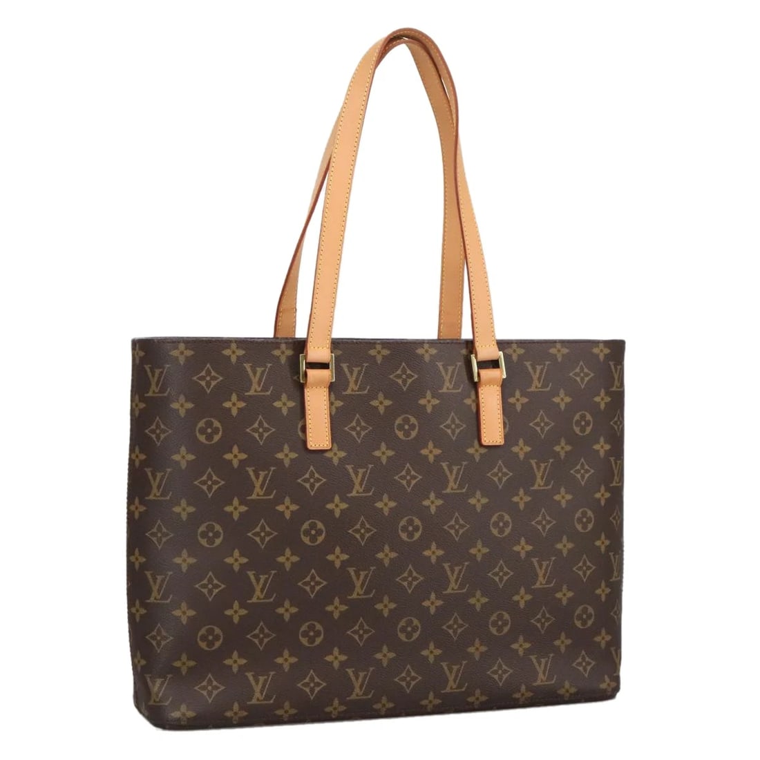 LOUIS VUITTON MONOGRAM LUCO TOTE BAG: LOUIS VUITTON Monogram Luco Tote Bag Brand: LOUIS VUITTON Type/Style: Tote Bag Material: Monogram Canvas Color: Monogram Size: Size(Inch) W16.1 x H11.0 x D8.3inch(Approx) Accessories: None