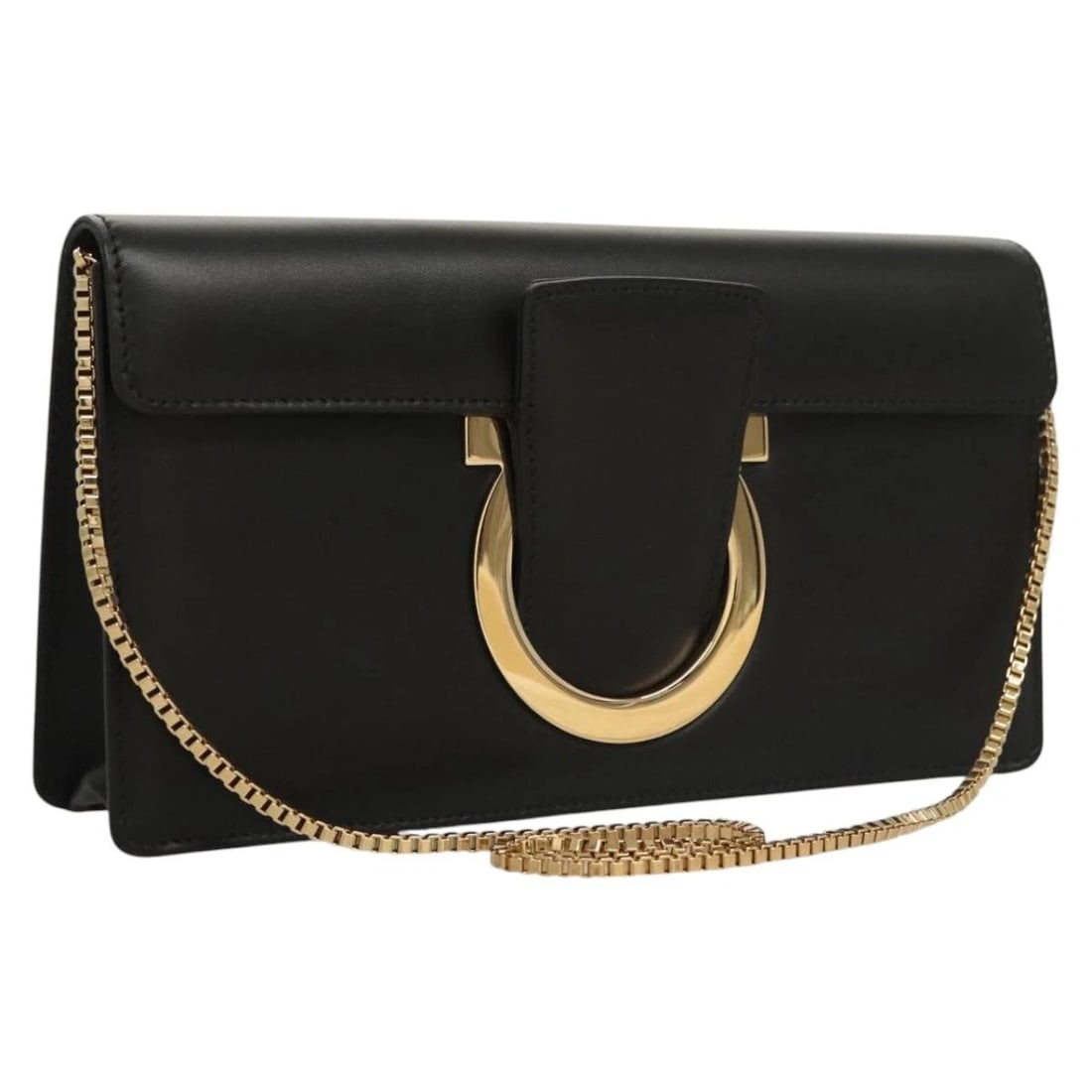 SALVATORE FERRAGAMO GANCINI CHAIN SHOULDER BAG (1 of 9)