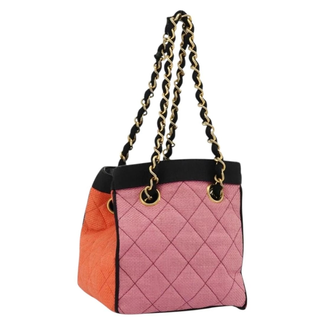 CHANEL MATELASSE CHAIN SHOULDER BAG: CHANEL Matelasse Chain Shoulder Bag Brand: CHANEL Type/Style: Shoulder Bag Material: Wood Color: Multicolor/Gold Size: Size(Inch) W5.5 x H5.5 x D5.5inch(Approx) Accessories: None Accessori