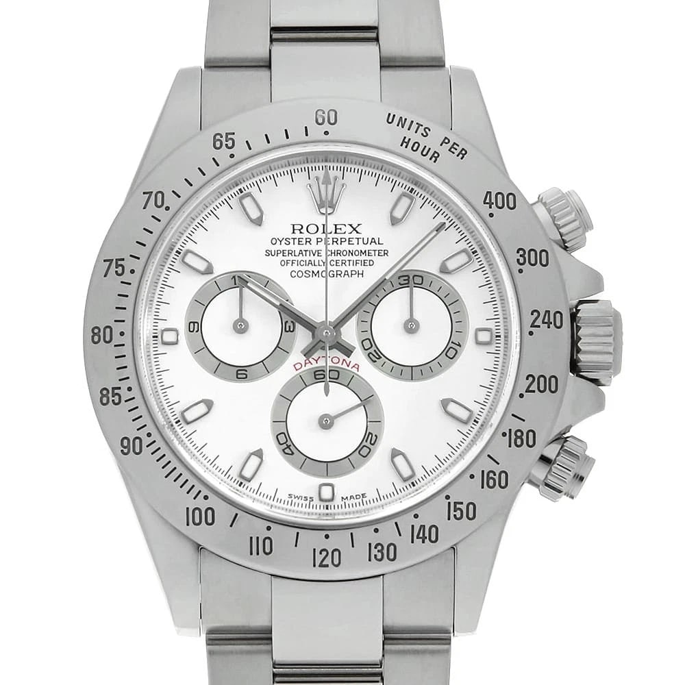 ROLEX COSMOGRAPH DAYTONA CREAM WATCH: ROLEX Cosmograph Daytona cream Watch Brand: ROLEX Type/Style: Wrist watch Material: Band Material Stainless Steel, Case Material Stainless Steel Color: Dial Color Ivory Size: Case:W40mm Circumference 