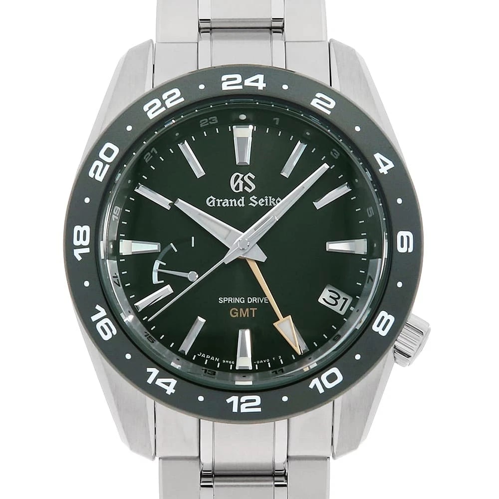 GRAND SEIKO SPORT COLLECTION SPRING DRIVE WATCH: Grand Seiko Sport Collection Spring Drive Watch Brand: Grand Seiko Type/Style: Wrist watch Material: Band Material Stainless Steel, Case Material Stainless Steel Color: Dial Color Green Size: