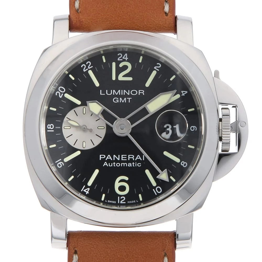 PANERAI LUMINOR AUTOMATIC WATCH: PANERAI Luminor Automatic Watch Brand: PANERAI Type/Style: Wrist watch Material: Band Material Calfskin, Case Material Stainless Steel Color: Dial Color Black Size: Case:W44mm Accessories: None